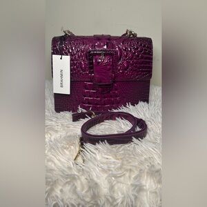 Brahmin Hallie  sugar plum Melbourne genuine leather